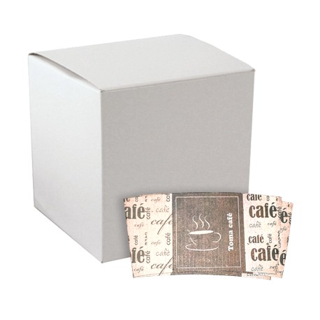 Cintilla o Fajilla de Carton para Vaso de Papel Caja Con 1,000 Piezas