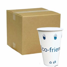 Vaso de Papel Biodegradable Para Bebidas FRIAS 12oz, Caja 1,000pz